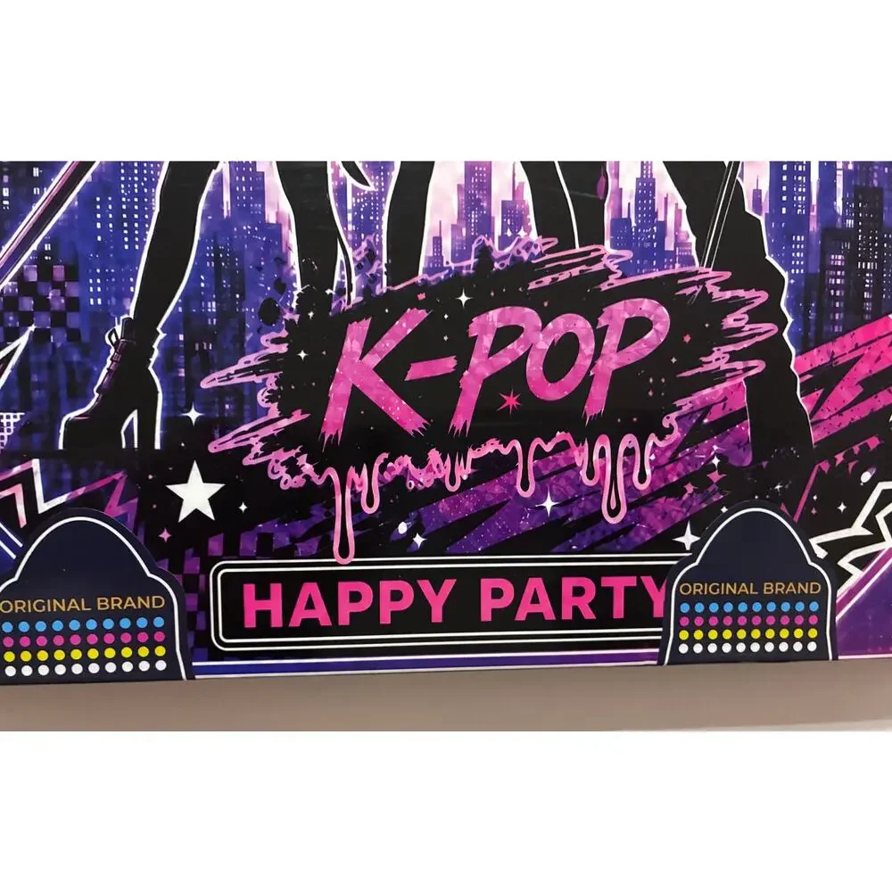 K-pop Cyber Anime 3-Tier Cupcake Stand Dessert Tower with 24 Toppers Party Decor